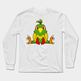 Parrot at Ballet with Balancing act Long Sleeve T-Shirt